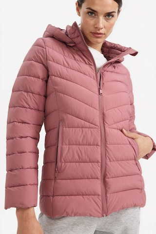 Defacto Defactofit Su İtici Regular Fit Kapüşonlu Fermuarlı Cepli Şişme Mont E9253ax25aubr226 Bordo-br226