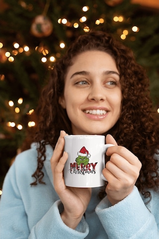 Grinch Merry Christmas Kupa Bardak