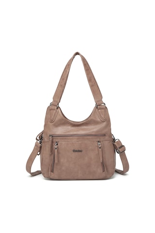 Smart Bags Kadın Günlük Orta Boy Omuz Çantası Yumuşak Tasarım Çok Cepli 1861-7 Vizon
