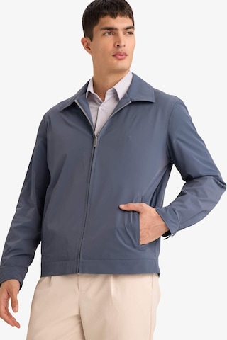 Defacto Slim Fit Dar Kesim Polo Yaka Astarlı Fermuarlı Mont F7821ax26spın269 İndigo-ın269