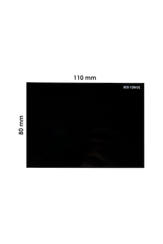 SCS No:12 Svar Kaynak Maske Camı Siyah 110 x 80  (Athermal Muadili)