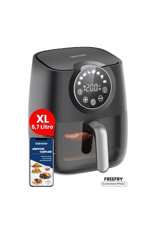 Goldmaster GM-7419 Freefry Cam Kapak Hazneli Sıcak Hava Fritözü