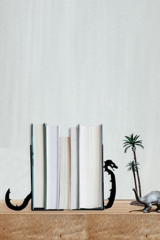 Hobi Demir Sanat Ejderha Figürlü Dekoratif Metal Kitap Tutucu