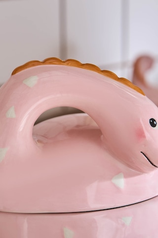 Karaca Dino Kapaklı Saklama Kabı Pembe Pembe