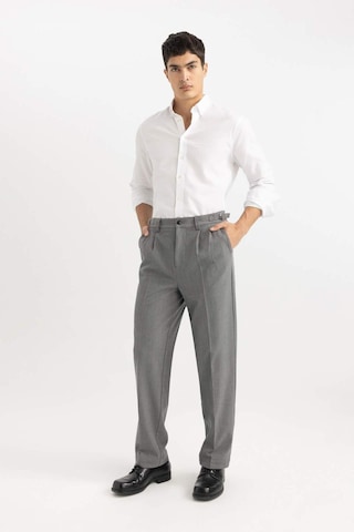 Defacto Beyaz Modern Fit Polo Yaka Petek Dokulu Basic Düz Uzun Kollu Gömlek B7383AX24SPWT34 Beyaz