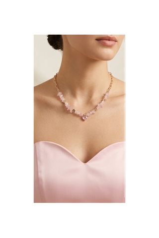 Kalpli Pembe Taşlı Tasarım Pinterest Kolye Kararmaz Hediye Kutulu Kadın Kolye Pembe - 913442325 Pembe