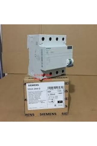 Siemens 5SV5344-6 40A 30Ma 400V 4 Pol 3 Faz+Nötr Kaçak Akım Rölesi