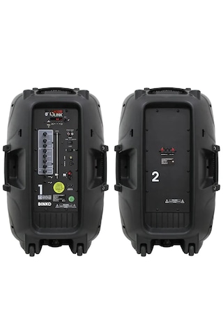Hoparlör Seti 900w Bluetooth Şarjlı Işıklı Part Box +2 Mikrofon