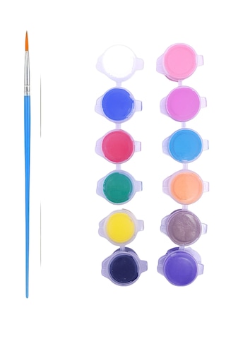 Mandala , 20 Cm 2'li Ahşap Hobi Boyama Setleri Model 6