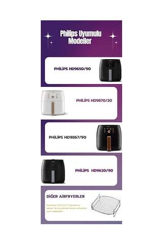 Ayrex Baker Home Airfryer Izgarası- Xxl Fritöz Izgara Teli Airfryer Fritöz Fırın Teli