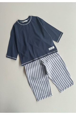 Cigit Oversize Pantolon Takım 2-10 Yaş Lacivert