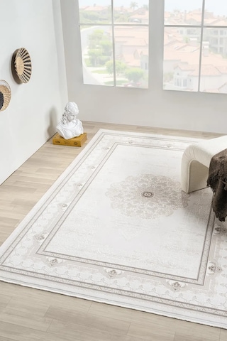 Seyran Halı Diva 0277 Gri Akrilik Makine Halısı