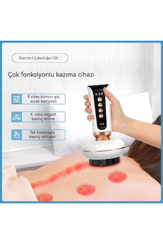 Jian Fan Elektrik Kazıyıcı Masaj Makinesi Ev Beyaz