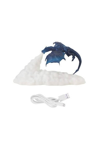 Dükkan Design Şarjlı Ejderha Gece Lambası Çok Renkli