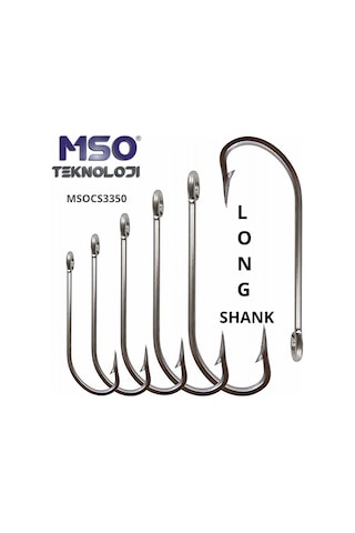 MSO Olta Balıkçılık Uzun Şaft Yüksek Karbon Çelik İğne 20 Adet