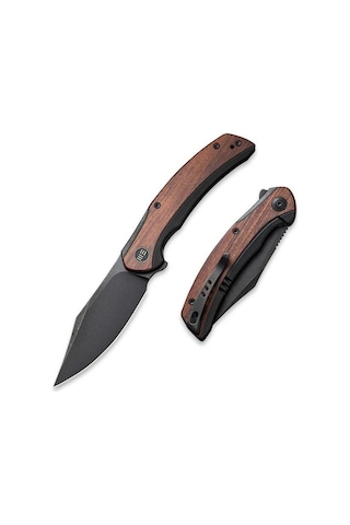 We Knife Snick Titanium Black Cuibourtia Kamp Çakı Kahverengi - Siyah