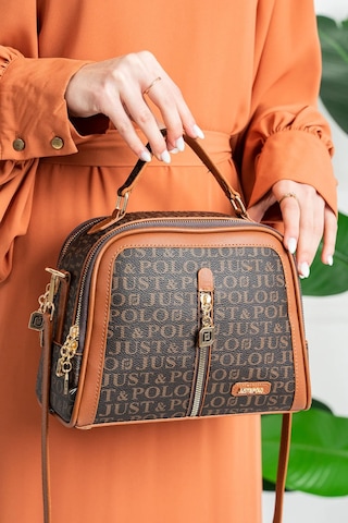 Just Polo Günlük Kombinlere Uygun Kadın Ayarlanabilir Uzun Askılı El Ve Omuz Çantası Kahverengi 09770205