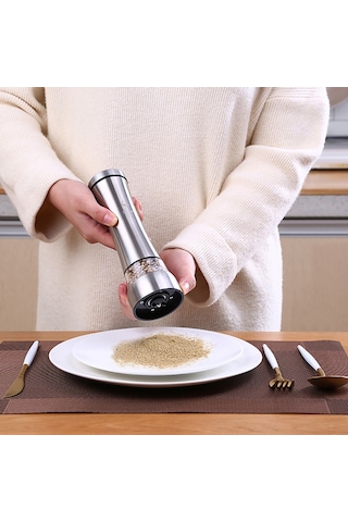 Leezsing Tuz Karabiber Öğütücü Karabiber Değirmeni Baharat Sosu Muller Biber Çalkalayıcı Değirmen Tuz Öğütücü Manuel Öğütme Aracı Alet Ayarlanabilir Kalınlık
