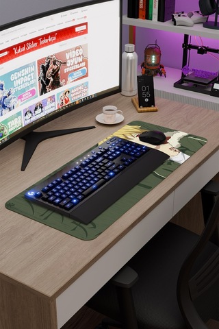 Noragami Kaymaz Dikişli Kauçuk Oyuncu Mousepad V5 - 70x30 Xl Gaming Mouse Pad Fare Altlığı