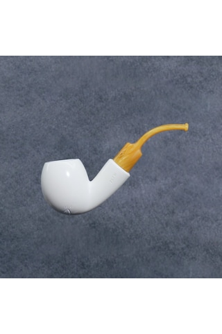 Yunar Mirela 9mm. Filtreli Akrilik Saplı Lületaşı Pipo 12501m
