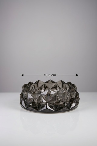 Modern Tasarım Şeffaf Cam Küllük Kül Tablası 10,5 Cm