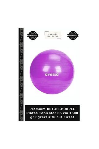 Premium Xpt-85-purple Plates Topu Mor 85 Cm 1500 Gr Egzersiz Vücut Fırsat