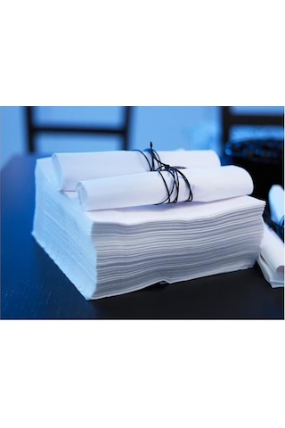 IKEA Fantastisk 100 Adet Peçete 40x40 cm - Beyaz