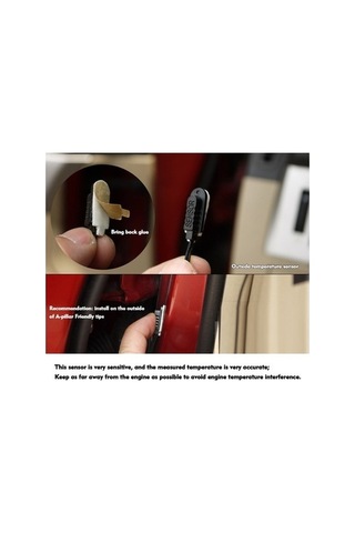 My Topped Araba Saati: Mavi Tarih/saat, Sıcaklık, Voltmetre, 1.0 C Doğruluk, 2 Led Işık, -50 C İle +70 C Arası