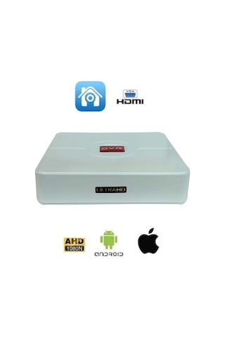 8 Kanal 5mp Dvr Ahd Full Hd 1440p H265 Xmeye Kayıt Cihazı