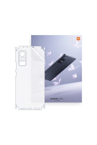 Xiaomi Civi Uyumlu Fullbody Arka Kaplama Hidrojel Koruyucu Film
