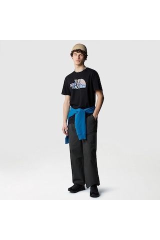 The North Face M Ss Mountain Line Tee Erkek T-shirt Nf0a87ntjk31 Siyah