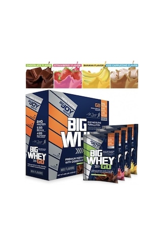 Big Joy Big Whey Go Protein 2070 G 68 Saşe + 1 Adet Shaker + 1 Adet BCAA + 1 Adet Glutamin