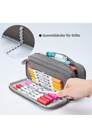 3 Bölmeli Kalem Kutusu Büyük Kapasiteli Kalem Kutusu Kalem Kutusu Kalem Çantası Diğer