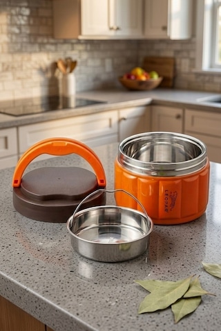 Cooker Leopar 1,1 Litre Yemek Termosu Yk1854 Turuncu