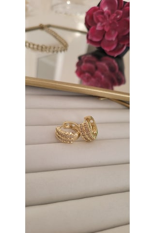 Vıp 14k Bos Küpe Altın