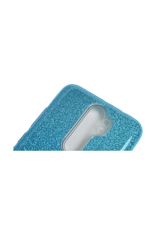 Kilifone - Redmi Note 8 Pro Uyumlu Kılıf Koruyucu Simli Shining Silikon - Mor - T10924
