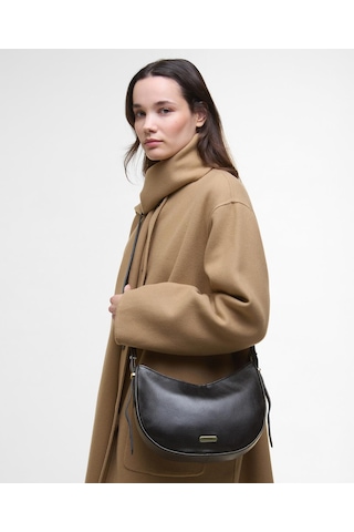 Barbour Sorrel Deri Sling Kol Çantası Bk11 Black Siyah