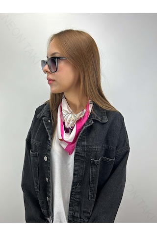 Çok Renkli, Fular 1, 54cmx54cm Çok Renkli