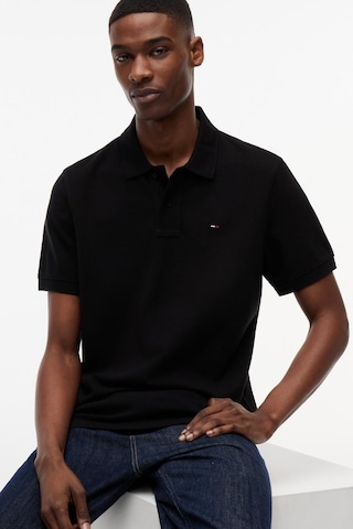 Tommy Hilfiger Tjm Erkek Regular Ess Siyah Polo Yaka T-shirt-13675 Siyah