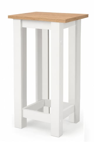 Gora Tabure - 40cm - Bar Sandalyesi - Bar Taburesi Beyaz - Atlantik Çam