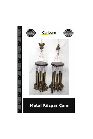 Metal Rüzgar Çanı Teras Dekoru Tarz Süs Askılı Aksesuar
