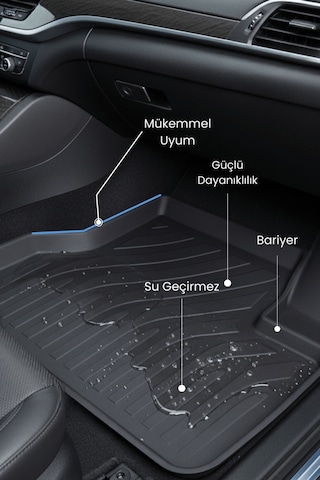 Hitaks Peugeot 5008 Gt-line Uyumlu 4d Havuzlu Kauçuk Paspas 2017 2023