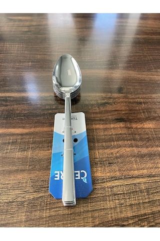 Enashop Paslanmaz Çelik Yemek Kaşığı Seti 6 Adet Klasik Düz Model Inox