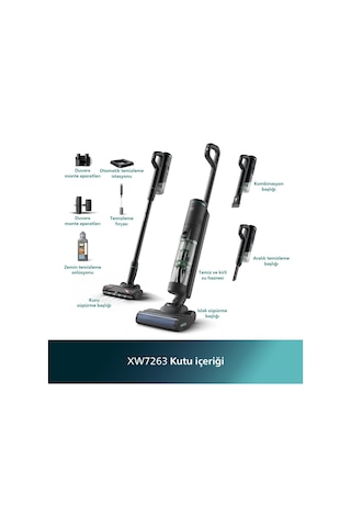 Philips 7000 Serisi Aquatrio Kablosuz Dikey Süpürge, Islak Ve Kuru Temizlik, Otomatik Temizleme Ve Şarj İstasyonu, K