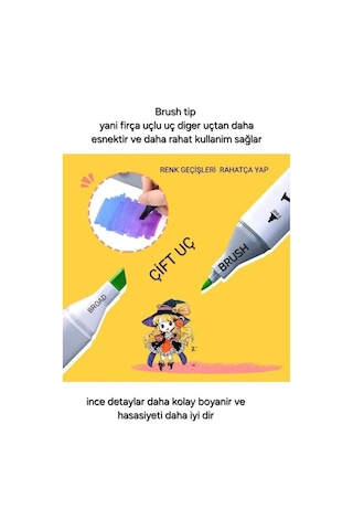 Wexta S24122402 36'lı Profesyonel Marker Kumaş Çanta Boya Kalem Seti Diğer