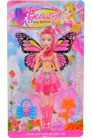 1029-2A Aksesuarlı Kanatlı Melek Bebek Oyun Seti -Canem