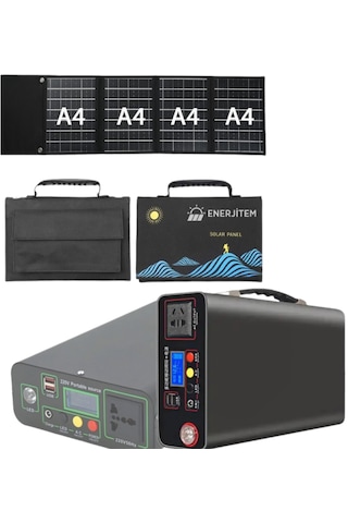Enerjitem 30w Güneşten Şarj+300w Sessiz Güç Kaynağı100.000mah