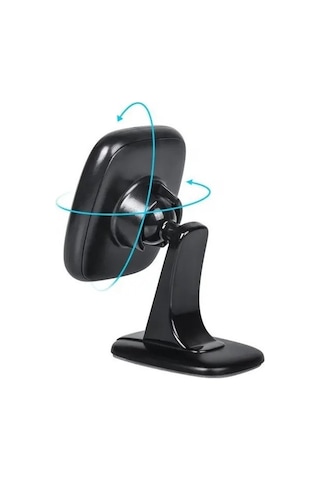 Adaman Premium Serisi F019 Araç Içi 360 Derece Dönen Manyetik Telefon Tutucu Siyah