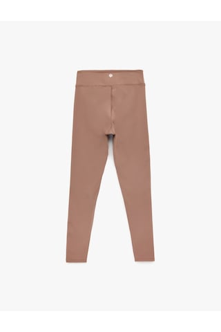 Koton Yüksek Bel Dikiş Detaylı Slim Fit Spor Tayt Mürdüm 6sak40157nk Mor