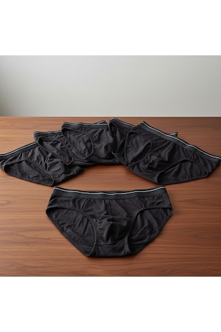 Bonbon Erkek 6'lı Paket Siyah Renk Slip Bb2786
